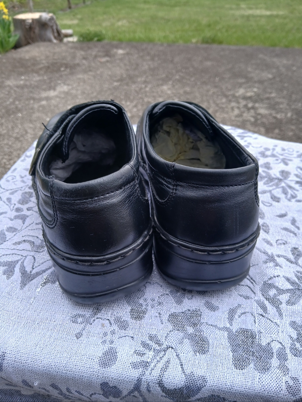 Josef Seibel Women's Size 38 Black Leather Slip-On Shoes with Decorative Buckle - Picture 7 of 9